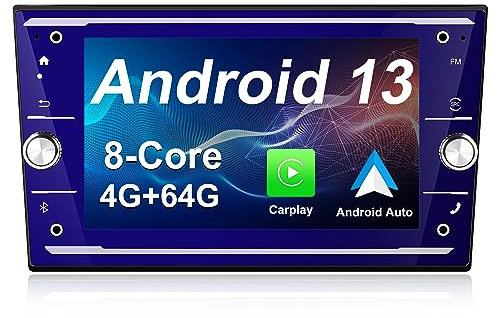 DDKUS Android 13 Radio para Opel Astra Corsa Zafira Vivara, 7 Pulgadas Pantalla Táctil Autoradio 8-Core 4GB RAM 64GB ROM Radio Estéreo Coche Navegador GPS Soporte Carplay Android Auto (Negro)
