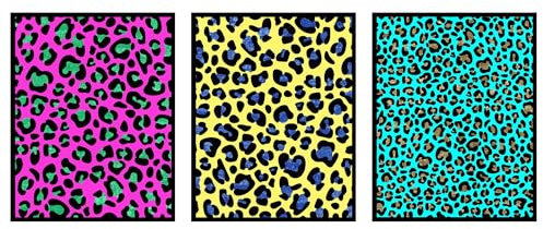 BigWig Prints Geparden-Wandkunst – Tierdruck, adrette Poster, Baddie Room Decor, Geparden-Poster, adrette Wandkunst, Geparden-Dekor-Poster, Leapord-Druck-Wandkunst, adrette Malerei – 3er-Set (20,3 x