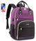 LOVEVOOK Laptop Backpack 15.6 inch, Large Rucksack Bag for Women with USB Port, Waterproof Stylish Computer Bags Ladies Back pack Womans for School Work Travel Student Teacher