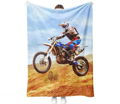 Motorrad Kuscheldecke Flanell Decke Motorrad Fleecedecke Flauschig Weich und Warme,3D Motorrad Bedruckte Decke Sofadecke Couchdecke Für Teens Erwachsene.(M5, 150x200 cm)