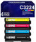 OGOUGUAN Oyate Tonerkartusche C3224, kompatibel mit Lexmark C3224 (ohne Chip), Ersatz für Drucker Lexmark C3224dw C3326dw C3426dw MC3224adwe MC3224dwe MC3224i MC3326adwe (4er-Pack)
