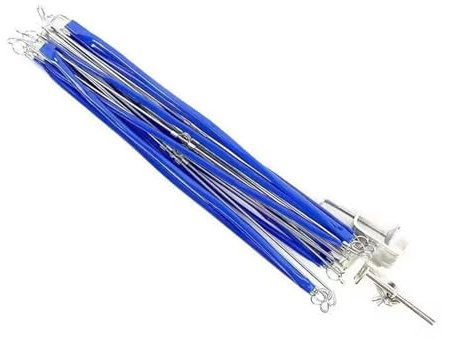 BEBIKR Enrouleur de fil parapluie avec aiguille en métal, ruban à mesurer, coupe-fil et marqueur à tricoter, bague en fer