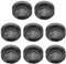 sourcing map 8pcs Rubber Furniture Caster Cups Round Chair Leg Floor Protectors Non-Slip Furniture Pads Grips Stoppers for Hardwood Floors, Grey (Fit 0.8-1.6 Inch Chair Leg)