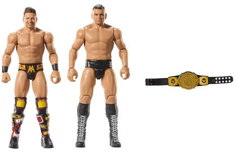 Mattel WWE Hauptkampf Championship Showdown 2er-Pack Actionfiguren und Zubehör, Serie #20 Gunther vs The Miz Sammelset, JCV68, [Mehrfarbig]