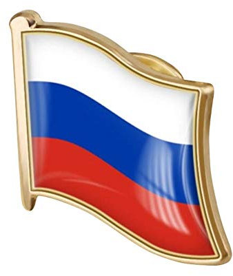 1pc Russische Flagge Pin Abzeichen Metall Emaille Anstecknadel Brosche Russische Flagge Abzeichen Neuheit Zubehör