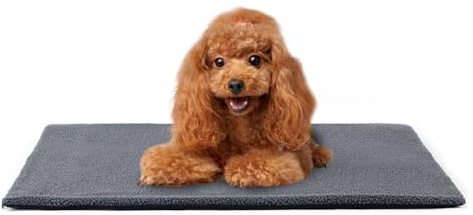 DONGKER Tappetino per Cuccia Cani, Letto Gatti Inverno, Cuscino per Gatti Cane Riscaldante Rimovibile in Peluche con Fondo Antiscivolo per Cane Gatto di Piccola Interni e Esterni