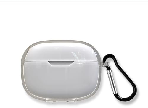 Custodia protettiva per auricolari Bluetooth per JBL Wave Beam JBL Beam 2, custodia protettiva in TPU trasparente con gancio anti goccia e guscio morbido resistente all'usura