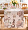 Vorysum Tischläufer Modern Hase Tischläufer Blumen Ostereier Frühling Ostertischläufer Esstisch Ostern Tischdeko Blume Festliche Tischmatten Läufer Set Für Esstisch Party 40 x 140 cm