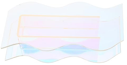 Garneck Home Vase Decor Acryl Schillernde Blumenvase Tisch Keramikvase Wellenvase Für Frische/getrocknete Blumen