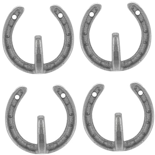 KAILIKETIY Gancho De Pared Vintage Hierro Forjado Compacto Soporte Para Colgar La Pared Herramienta Abrigo Sombrero Percha 4 Piezas