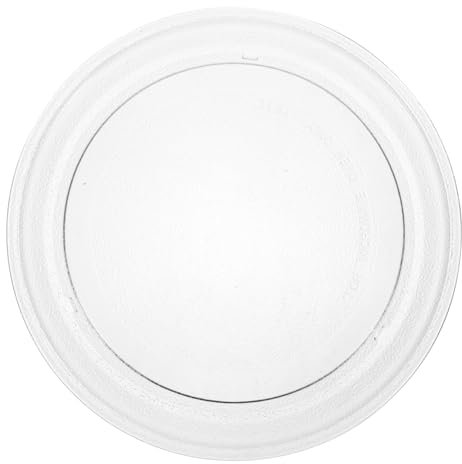 CRILSTYLEO Plato Giratorio Para Microondas De 25 5 Cm Con Base Plana De Vidrio Bandeja Giratoria De Repuesto Para Horno Accesorio Para Microondas