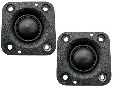 XFUYI Altavoces Tweeter de neodimio con película de Seda de 2 Pulgadas y 48 mm, reemplazo de Agudos HiFi de 4 ohmios y 20 W para proyectos de Sonido