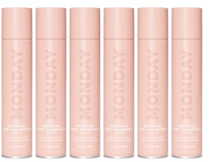 MONDAY Haircare 6 x 200 ml ORIGINAL Dry Shampoo with Keratin, Oil-absorbing for All Hair Types