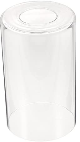HOMSFOU Lampenschirm aus Glas groß leichtes dekorativ Ersatz zylindrisch weinglas lampenschirm Transparente Lampenabdeckung Pendelleuchte decke Lampenschatten leichte Abdeckung