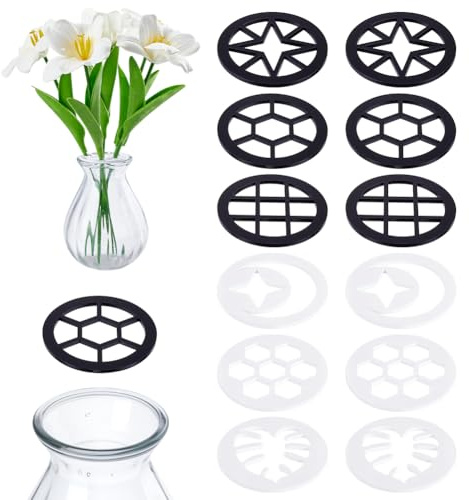 NBEADS 12 Stück 6 Stile Mason Jar Propagation Topper Einmachglas Einsatzdeckel Pflanzen Organizer Deckel Mit Gitterblumen Schneidedeckel Für Schreibtische Und Zuhause