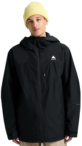 Burton Men’s Reserve 2-Layer Shell Jacket – Waterproof Winter Snowboard Jacket for Layering with Hood – True Black, Large
