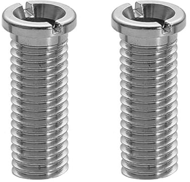 ACOLY 2 Pieces 35mm Hollow Kitchen Sink Screws Basket Strainer Drain Fitting Replacement Silver for Sink Strainer Plugs