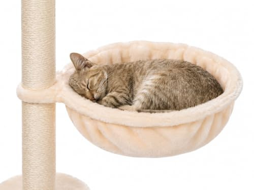 Liegemulde Katzenkorb Katzenhängematte für Kratzbaum aus weichem Plüsch Ø32 cm – XL Katzenmulde Ersatzteil – stabile Liegemulde mit Metallrahmen – Katzenbett Kratzbaum