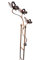 Crispe home & garden massives Edelrost-Windspiel Gartenstecker Figur Schmetterlinge, wetterfest - Höhe 106 cm