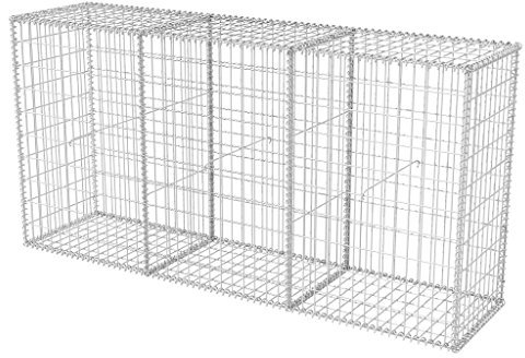 Festnight Panier de Gabion Acier 200 x 50 x 100 cm