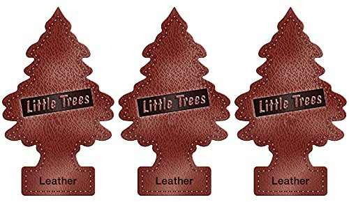 Little Trees Air Freshener Tree LTZ016 Leather Fragrance For Car Home Boat Caravan - Triple Pack
