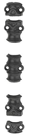 THIRARD - Accessoires pour crémone pour fenêtre, guide + chapiteaux + gâches, fonte, noir