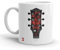 Kembilove Taza de Desayuno Originales – Tazas de Café con Guitarra Llena de Mensajes Graciosos – Originales Tazas de Té Ideal para Regalar a Amigos, Parejas – Taza de Cerámica de 350 ml