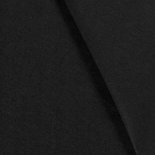 Bastelfilz Meterware - Filzstoff - Taschenfilz - Nadelfilz - Dekofilz - dünner Filz - 26 Farben Uni - 1,5 mm dick *** 50 cm x 90 cm ***, Farbe: 069 schwarz