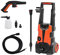 TUKAILAi Pressure Washers, 1900W Power Washers, 450L/H High Pressure Washer,150 Bar Jet Washer for Cleaning Cars Patio Garden Yard Lawns