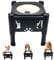 Non-Spill Elevated Dog Bowl - Adjustable 3 Heights, Zero Splash Anti-Spill Slow Drinking Dispenser for Dogs, Cats & Puppies