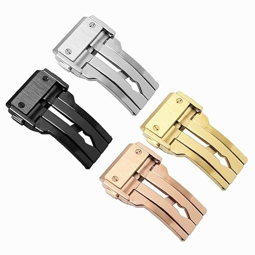 KKFAUS Für Hublot Uhrenarmband 316L Edelstahl Uhrenschnalle, 20 mm, Achat