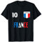 Frankreich Fußball Trikot Fußball Team Fan T-Shirt Russland 2018 T-Shirt