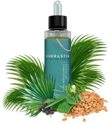 Kerastin Tropfen – Serum gegen Haarausfall mit Niacinamid, Panthenol und Arginin – natürliche Behandlung für kräftigeres und dichteres Haar – 100 ml AlohaLabs