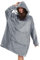 V.&GRIN Übergroße Kapuzen-Decke, Weicher Flauschfleece-Pullover Sweatshirt für Frauen Männer Kinder – Familienlook in Übergröße XXL​ Dunkelgrau