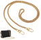 FINEASY Taschenkette 120cm, Schultergurt für Taschen, Trageriemen Kette für Handtaschen, Handtaschenkette Schulterriemen Metall Kettenriemen für Umhängetasche Geldbörse Tasche (Gold)