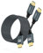 Twozoh Lot de 2 câbles HDMI 4K 10 m en nylon tressé haut débit HDMI vers HDMI 18 Gbit/s 3D/4K @ 60 Hz/2160p/1080p