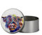 Highland Cow Painting, Animal Gift, Metal Tin Storage Box Biscuit Chocolate Emergency Stuff Tin. (Round)