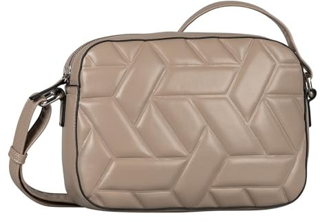 TOM TAILOR Amela Damen Umhängetasche Handtasche Mittelgroß Beige
