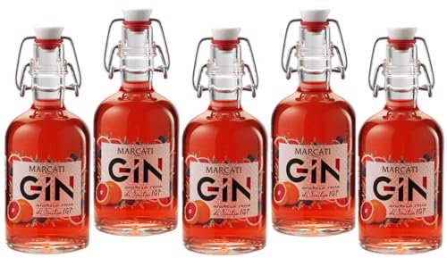 MARCATI GIN ARANCIA ROSSA DI SICILIA MIGNON MINIATURE 10 CL 5 BOTTIGLIETTE
