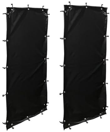 KAKASEA Lot de 2 bâches résistantes aux intempéries pour étagère à bois de chauffage et abri de protection pour bûches de bois