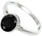JEWELFORCE 925 Sterling Silber Schwarzer Onyx Edelstein Ring Herren Damen Stein Band Ring Alle Größen Ring Handgefertigter Schmuck JSR-1156AE_55 (17.5)