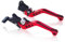 Flylin 1 Paar Kupplungstrommel Bremshebelgriff, CNC Aluminium Kupplungshebel Motorrad, Universal Trommel Bremshebel Griff Ersatz Für Motorräder/Mopeds
