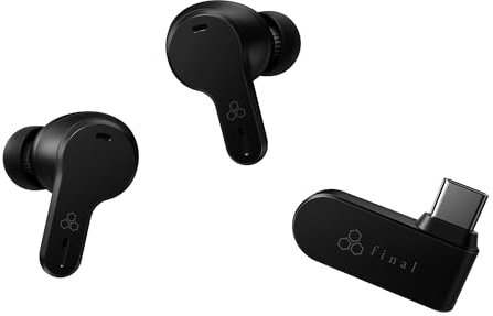 final VR3000 Wireless - True Wireless Active Noise Cancelling Gaming Earphones - Ultra Low Latency (<20ms), Hybrid ANC, USB-C Transceiver, MEMS Microphone for Clear Communication