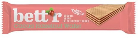 Bett'r Cacao Hazelnut Wafer, Kakao Haselnuss Waffelschnitte, 30g (4)