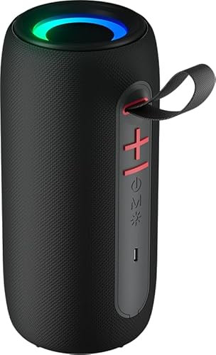 Enceinte Bluetooth® Vibe 10W Lumineuse Noire Bigben