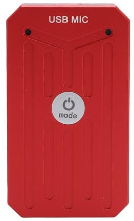 Jiawu Microfoni del Microfono 2 Microfono USB per i Giochi di Contenuti di YouTuber per i Creatori di Contenuti di YouTuber (Rosso cinese)