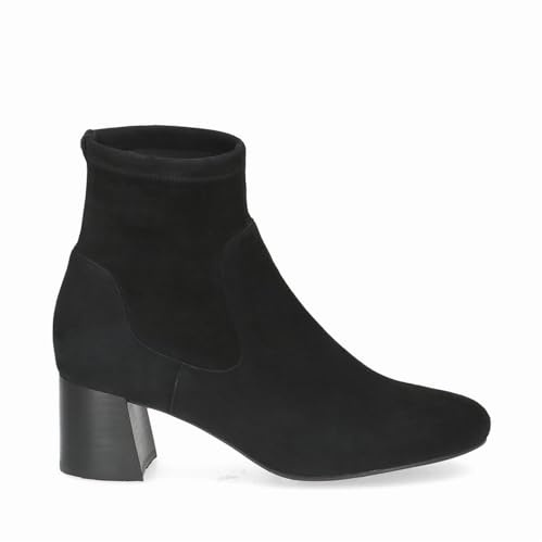 Peter Kaiser Damen - Stiefeletten 75318 Leder Stretch in schwarz Rauleder