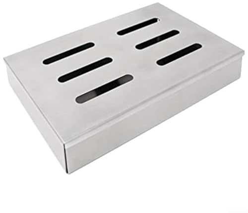 Barbecue Cold Smoke Box Constructed from Stainless Steel for Long-Term Outdoor Use With Accessories for Meats and Dairy