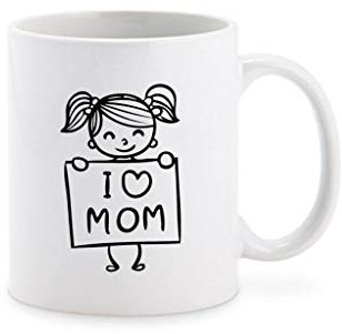le herisson Tazza I Love Mom Festa della Mamma (Taglia Unica)