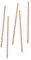 CLUB GREEN 20 Rose Gold DOT Paper Straws, 1.5 x 20 x 7 cm